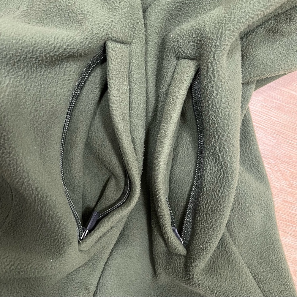 Green Brooks Brothers “346” Full Zip Fleece Vest Mens Size Large Pockets Preppy - Picture 8 of 9